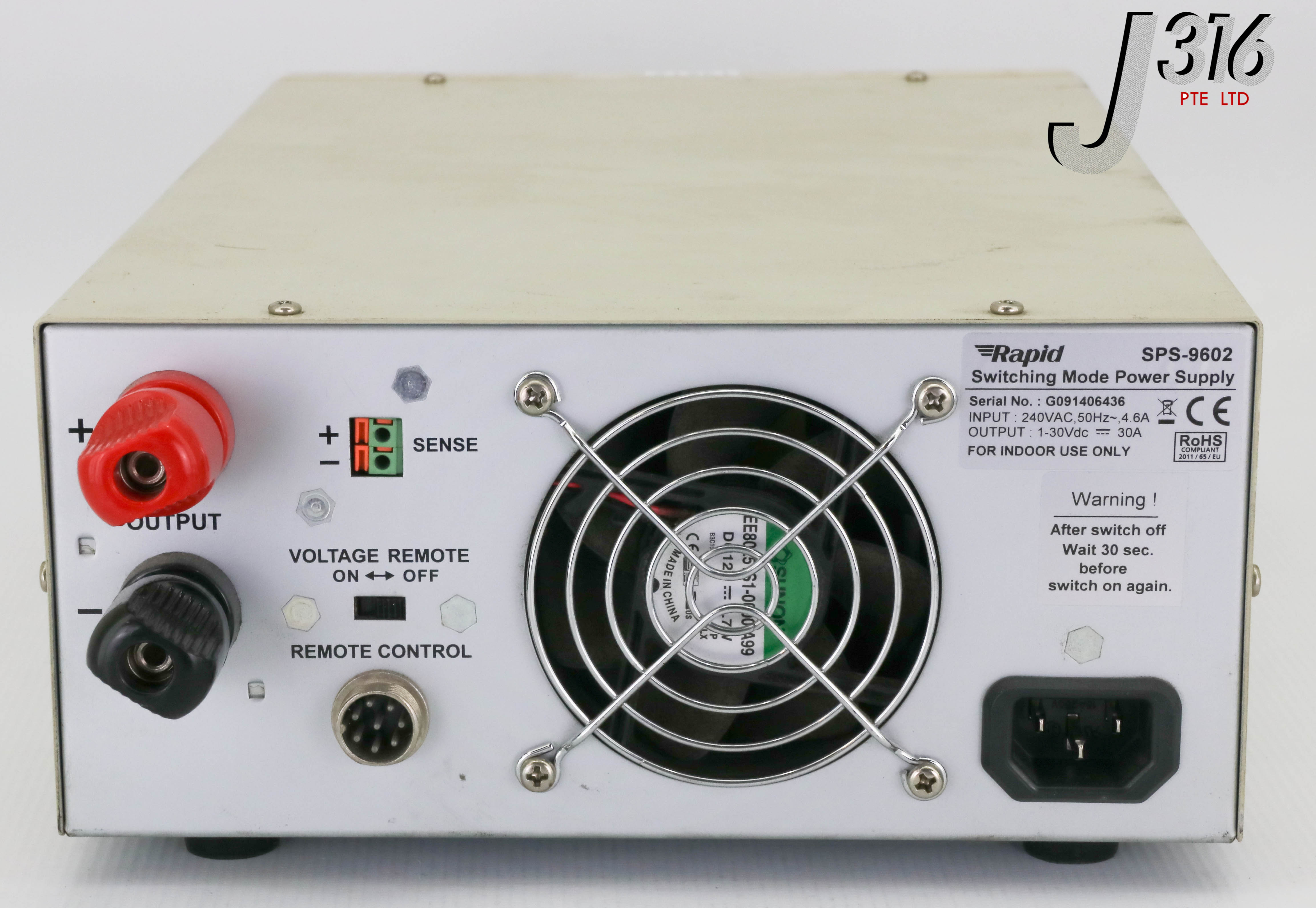 サンプル 13212 RAPID SWITCHING MODE DC REGULATED POWER SUPPLY SPS-9602 | eBay